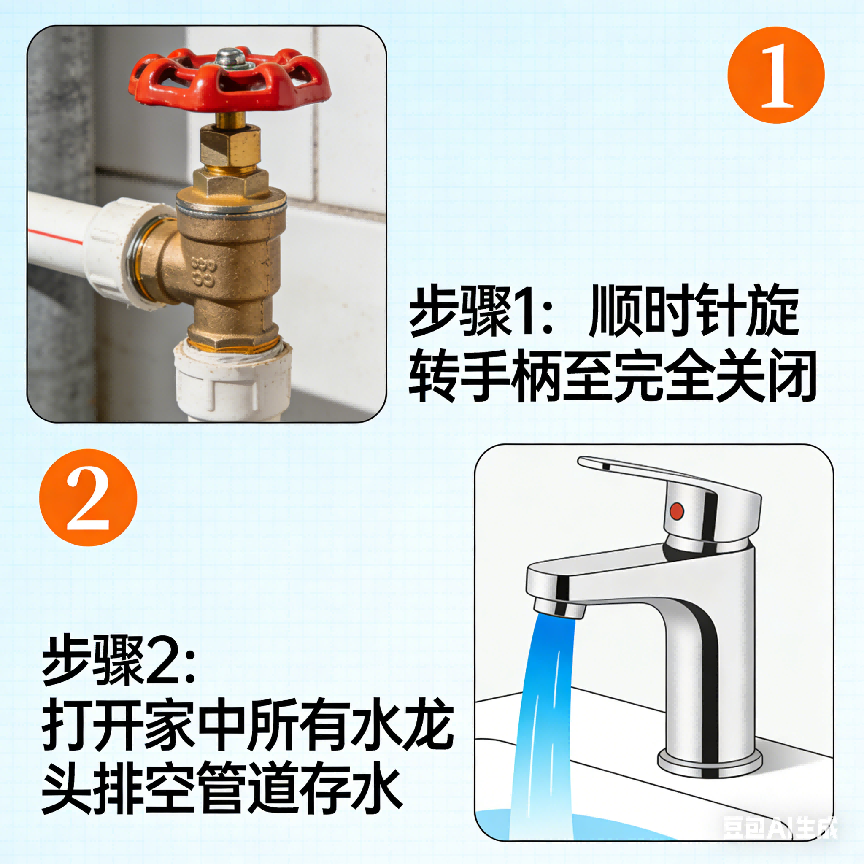 生成用戶不在家等情況關閉水表閥門圖片
